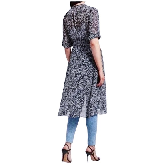 Express Printed Wrap Front Kimono Cover-up - Picture 2 of 10